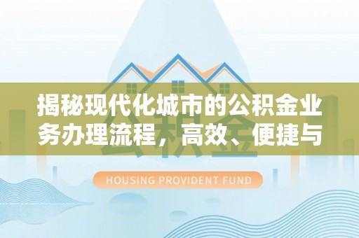 安庆揭秘现代化城市的公积金业务办理流程，高效、便捷与未来趋势